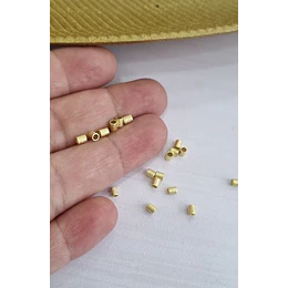 MOSTACILLA TUBO 3MM SATINADO, GRAMO ORO