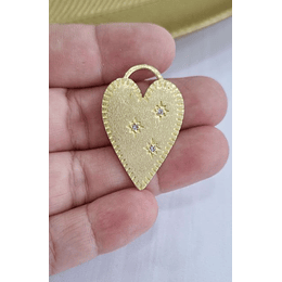 CORAZÓN CIRCÓN 24MM ORO