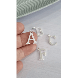 LETRAS GRUESAS 15MM PLATA