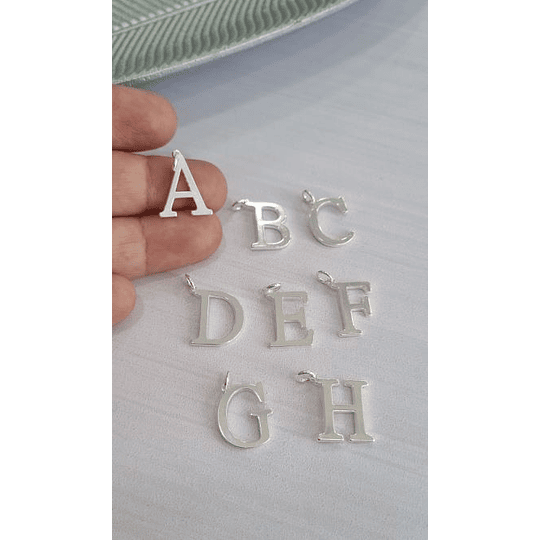 LETRAS GRUESAS 15MM PLATA