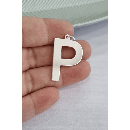 MAXI LETRAS 27MM PLATA