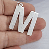 MAXI LETRAS 27MM LIJADAS PLATA