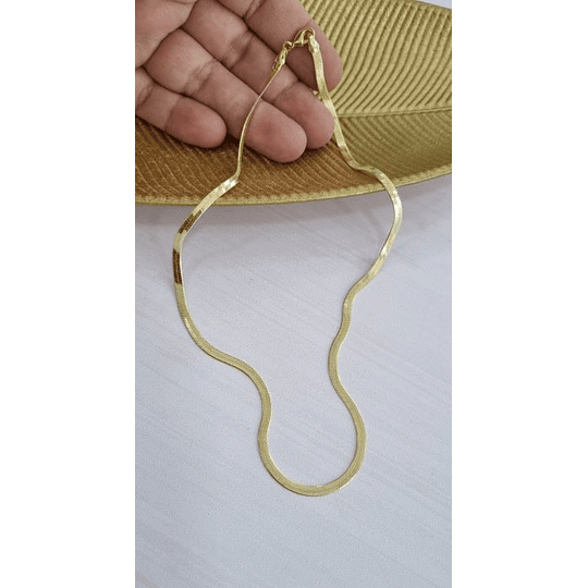 COLLAR CINTA 3MM 45CM ORO
