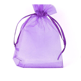 PACK 10 BOLSAS ORGANZA 7*9 CM (MORADO)