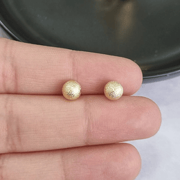 AROS BOLITA SATINADOS 5MM ORO