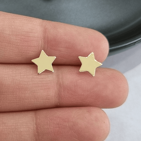 AROS MINI ESTRELLAS ORO