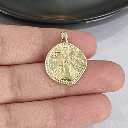 MEDALLA VIRGEN DE LOS RAYOS 23MM ORO