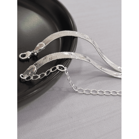 PULSERA CINTA 17CM PLATA