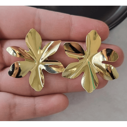 AROS MAXI FLOR 36MM ORO