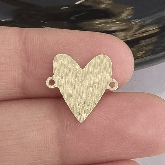 CONECTOR CORAZÓN ORO