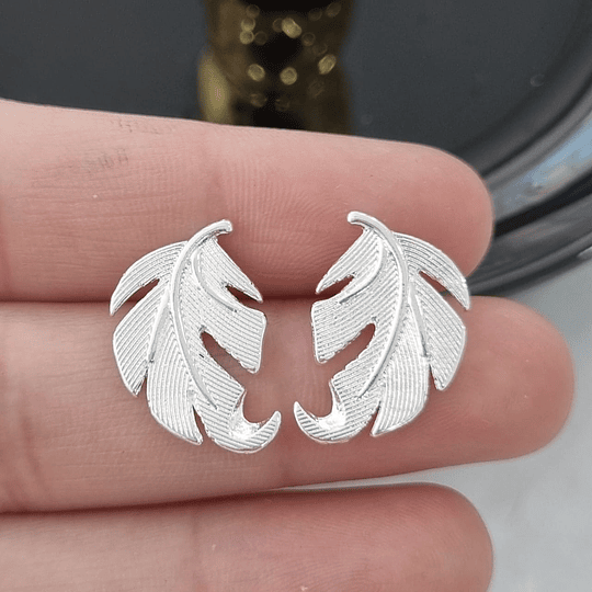 AROS PLUMA PLATA 20MM PLATA