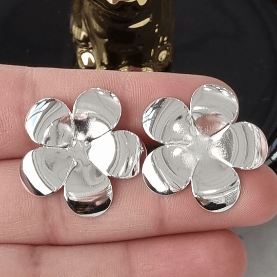 AROS FLOR JAZMIN PLATA