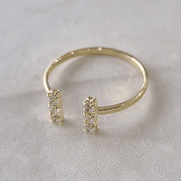 ANILLO T CON CIRCÓN ORO