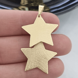 COLGANTE DOBLE ESTRELLA VALIER ORO