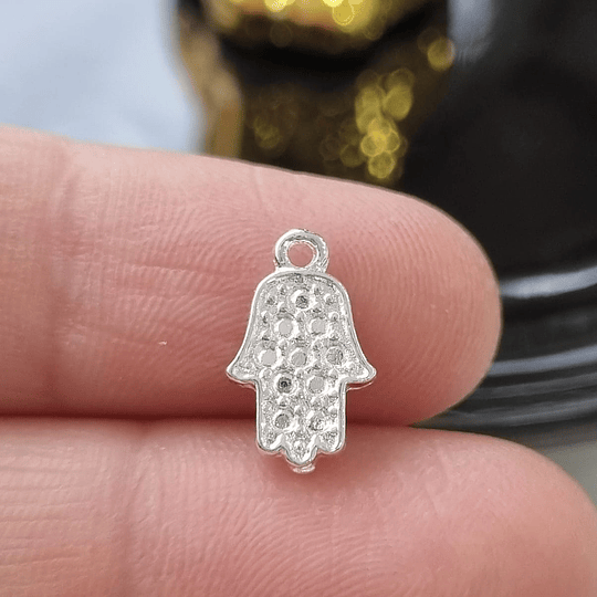 MANO DE FATIMA 10MM PLATA