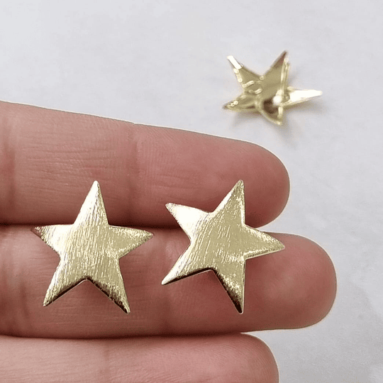 BASE DE AROS ESTRELLA PUNTIAGUDA 20MM ORO