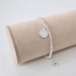 PULSERA ARGOLLA PADRE NUESTRO PLATA