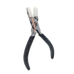 PINZA PARA ESTIRAR ALAMBRE PUNTA CUADRADA SILICONA NEGRO GLITTER