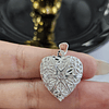 CORAZÓN CALADO RELICARIO 20MM PLATA