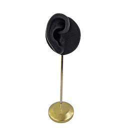 EXHIBIDOR OREJA TERCIOPELO 20CM NEGRO
