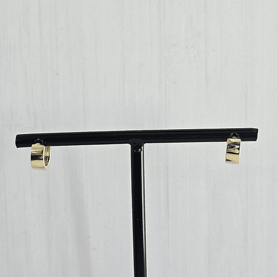 ARGOLLAS CLICK LISAS 10MM ORO