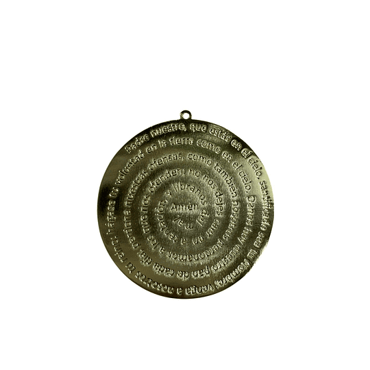 COLGANTE PADRE NUESTRO 40MM ORO