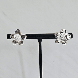 BASE DE AROS FLOR HAWAIANA PLATA