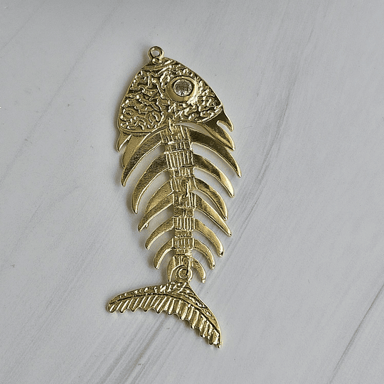 COLGANTE MAXI PESCADO 65MM ORO