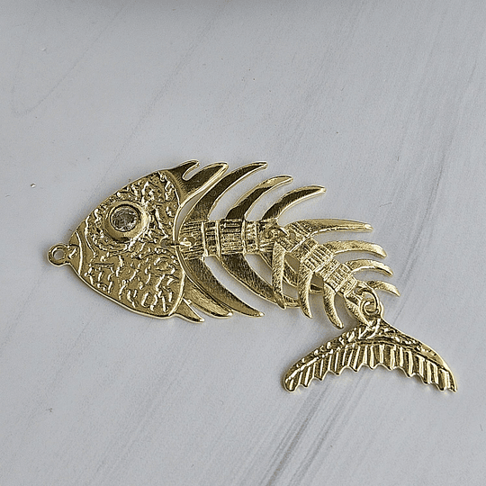 COLGANTE MAXI PESCADO 65MM ORO