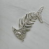 COLGANTE MAXI PESCADO 65MM PLATA