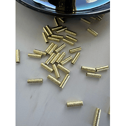 TUBO 10MM SATINADO POR GRAMO ORO