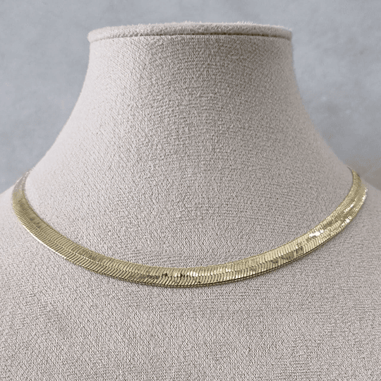 COLLAR CINTA 4MM, 45CM ORO