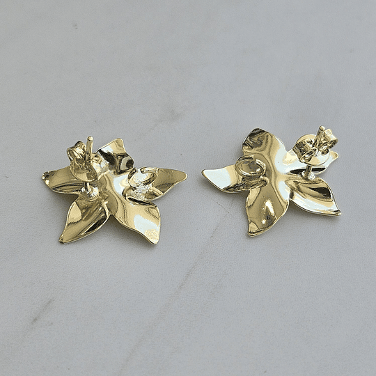 BASE FLOR 5 PUNTAS PLACA ORO