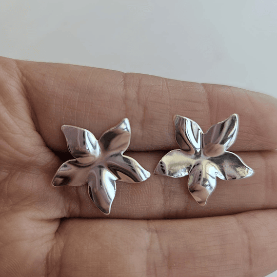 BASE FLOR 5 PUNTAS PLACA PLATA