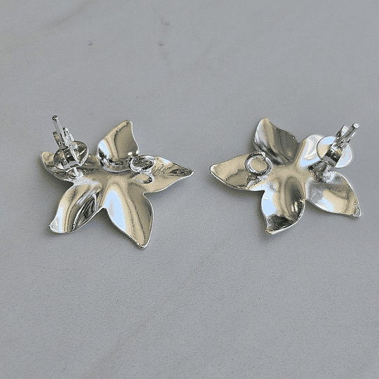BASE FLOR 5 PUNTAS PLACA PLATA