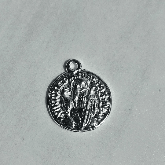 COLGANTE SAN BENITO 17MM REVERSIBLE PLATA