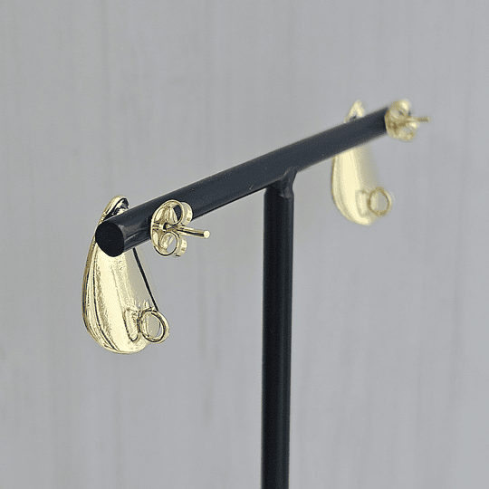 BASE AROS OVALADA HUNDIDA ORO