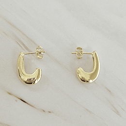 AROS SEMI BOTE 15,5MM ORO