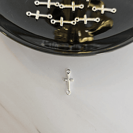 CONECTOR MINI CRUZ ENCH.PLATA