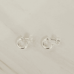 ARGOLLAS MINI LISAS 10MM ENCH.PLATA