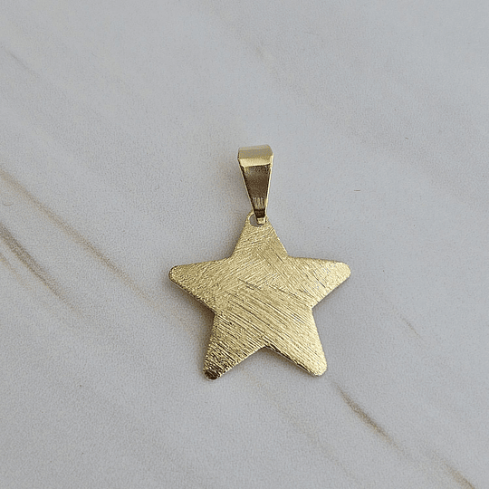COLGANTE ESTRELLA LIJADA + VALIER ENCH.ORO