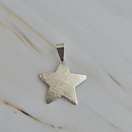COLGANTE ESTRELLA LIJADA + VALIER ENCH.PLATA