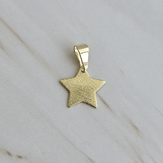 COLGANTE MINI ESTRELLA LIJADA + VALIER ENCH.ORO