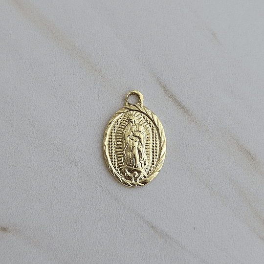 COLGANTE MINI VIRGEN GUADALUPE ENCH.ORO