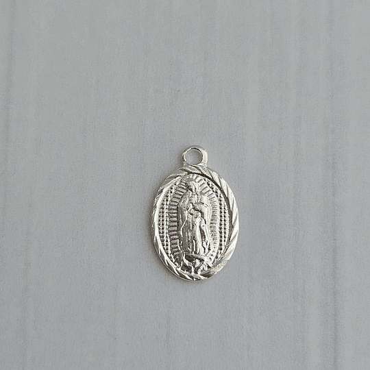 COLGANTE MINI VIRGEN GUADALUPE ENCH.PLATA