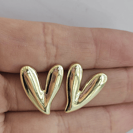 AROS CORAZÓN GLADIADO ENCH.ORO