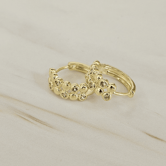 ARGOLLAS CLICK CIRCÓN BOLITA ENCH.ORO