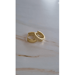 ARGOLLAS CLICK REDONDAS ANCHAS ENCH.ORO