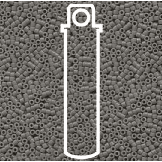 MIYUKI 11/0 DELICA OPAQUE GREY 10GRS 