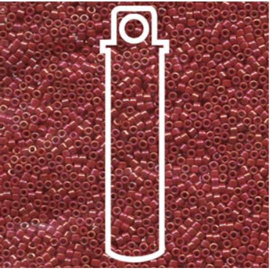 MIYUKI 11/0 DELICA OPAQUE RED AB 10GRS